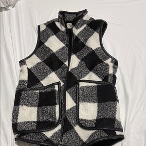 BKE Monochrome Checkered Vest